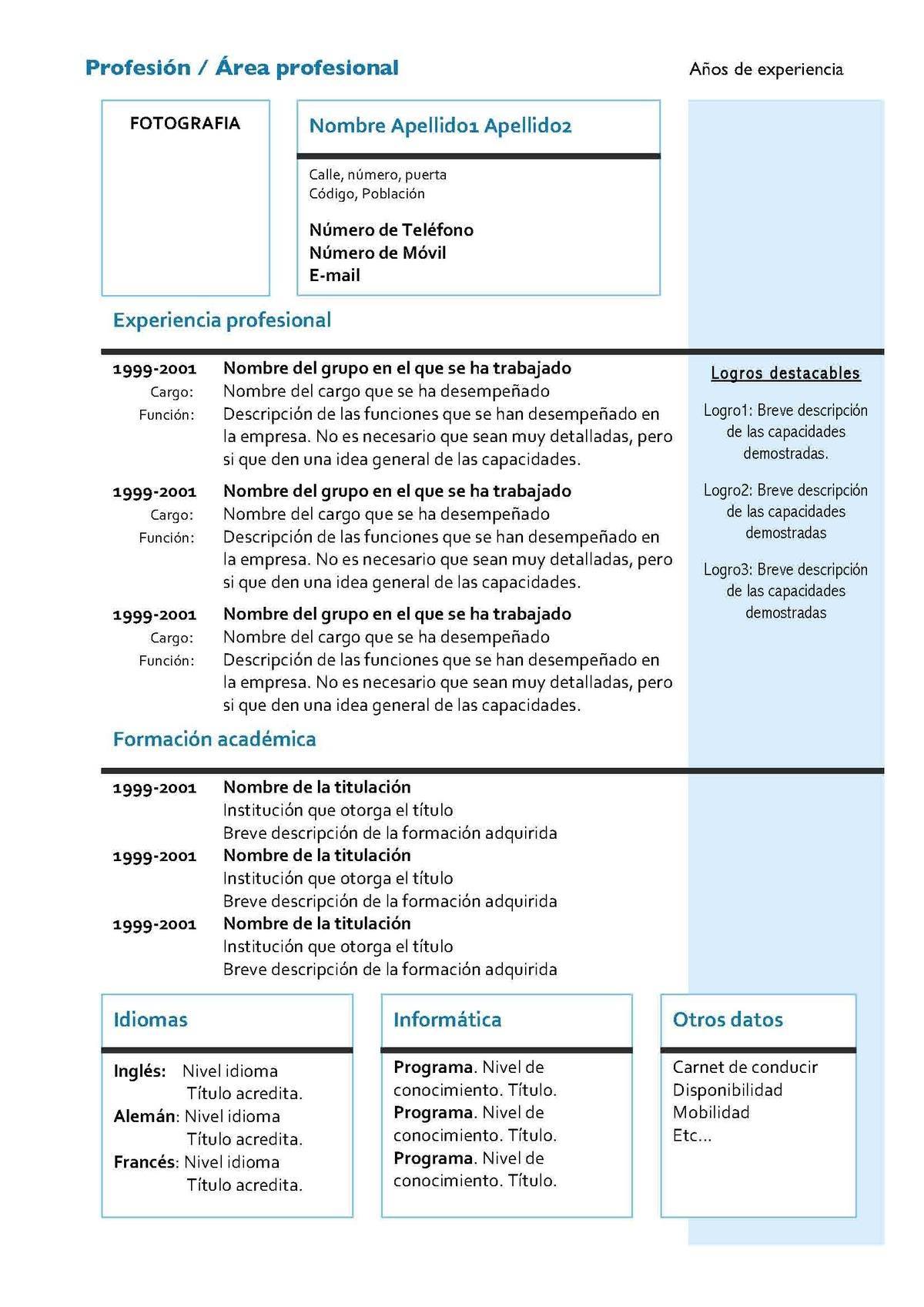 Curriculum Vitae Chile - 40chienmingwang.com