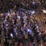 fotos de los mineros pasando por moncloa