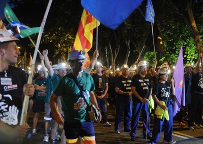 los mineros llegan a madrid