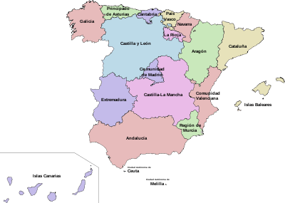 comunidades autónomas