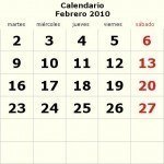 Calendario febrero-2010 Calendario febrero-2010