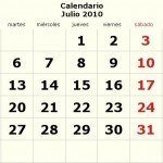 Calendario julio-2010 Calendario julio-2010