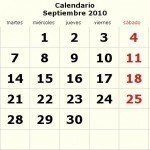 Calendario septiembre-2010 Calendario septiembre-2010