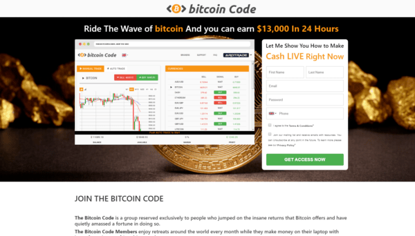 Bitcoin Code opiniones y reseña