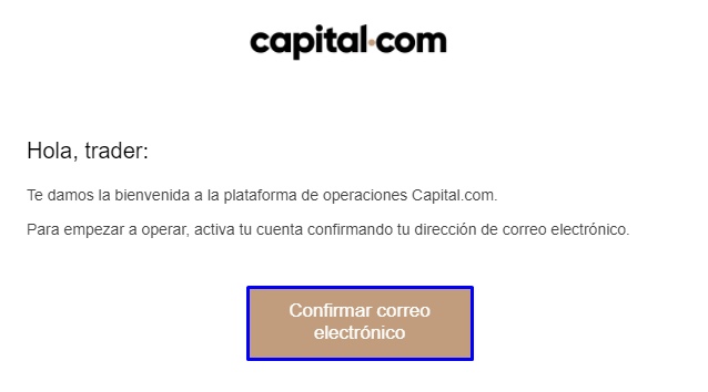 confirmar correo capital.com