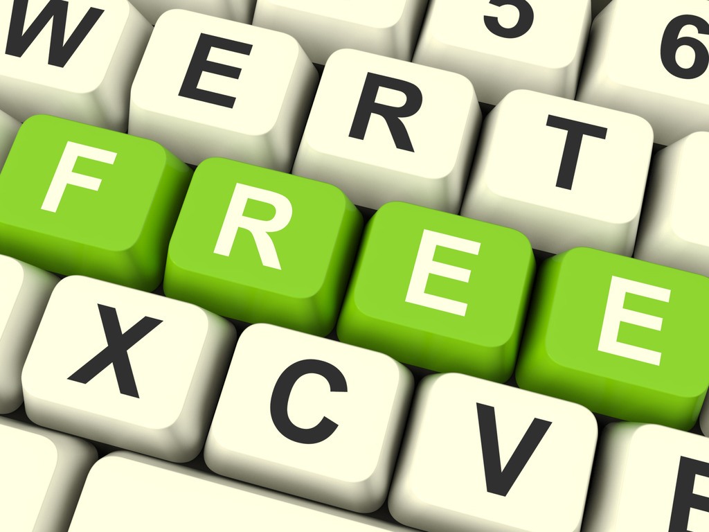 Free-Computer-Keys-In-Green-Showing-Freebies-and-Promotions