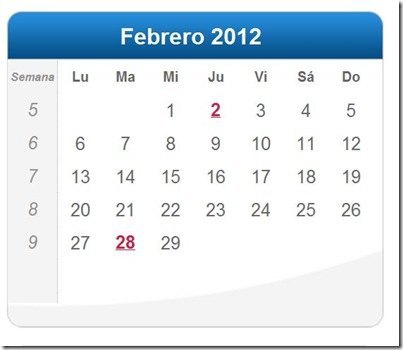 calendario calendario