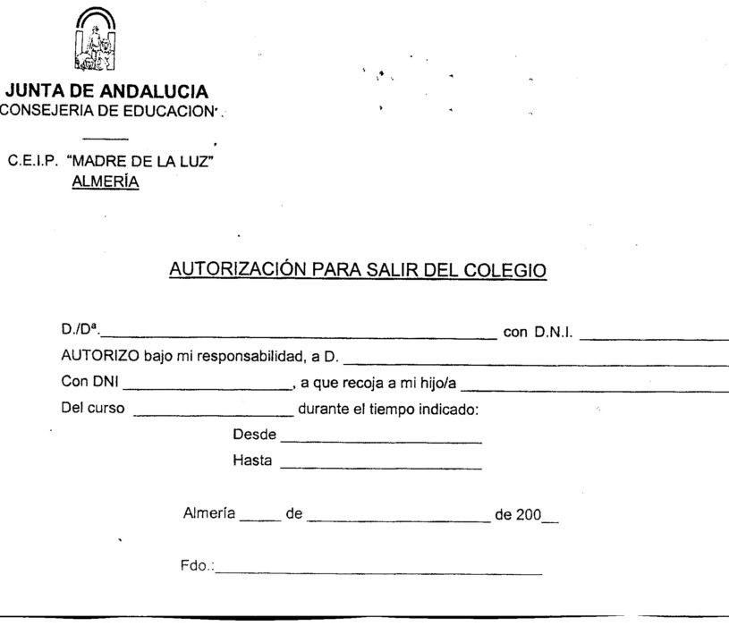 Álbumes Foto Como Redactar Una Carta De Autorizacion Para Mi Hijo El último