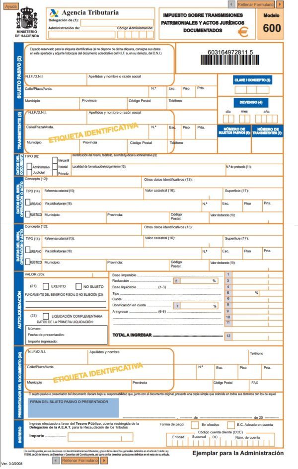 Modelo 600 Prestamo Entre Empresas 8539