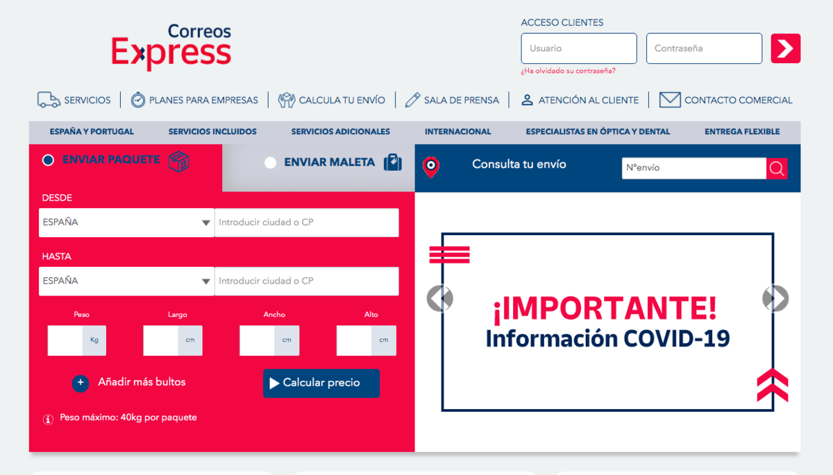 tarifas y planes de Correos Express - DeFinanzas.com