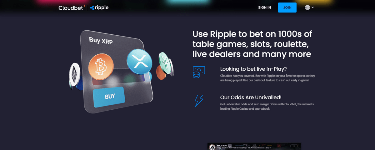 ripple online casino cloudbet