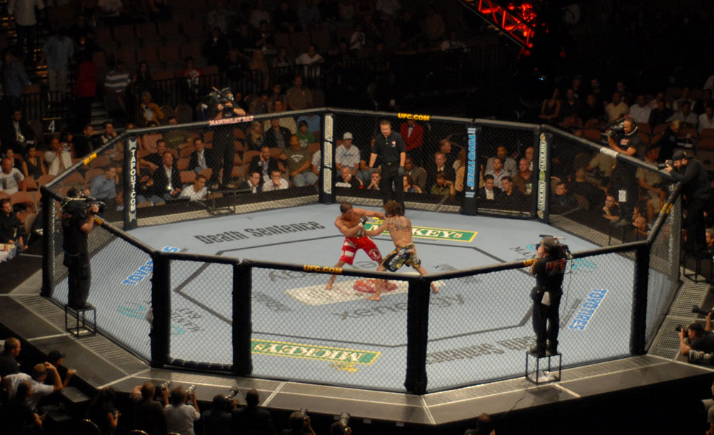 apuestas UFC ring de combate