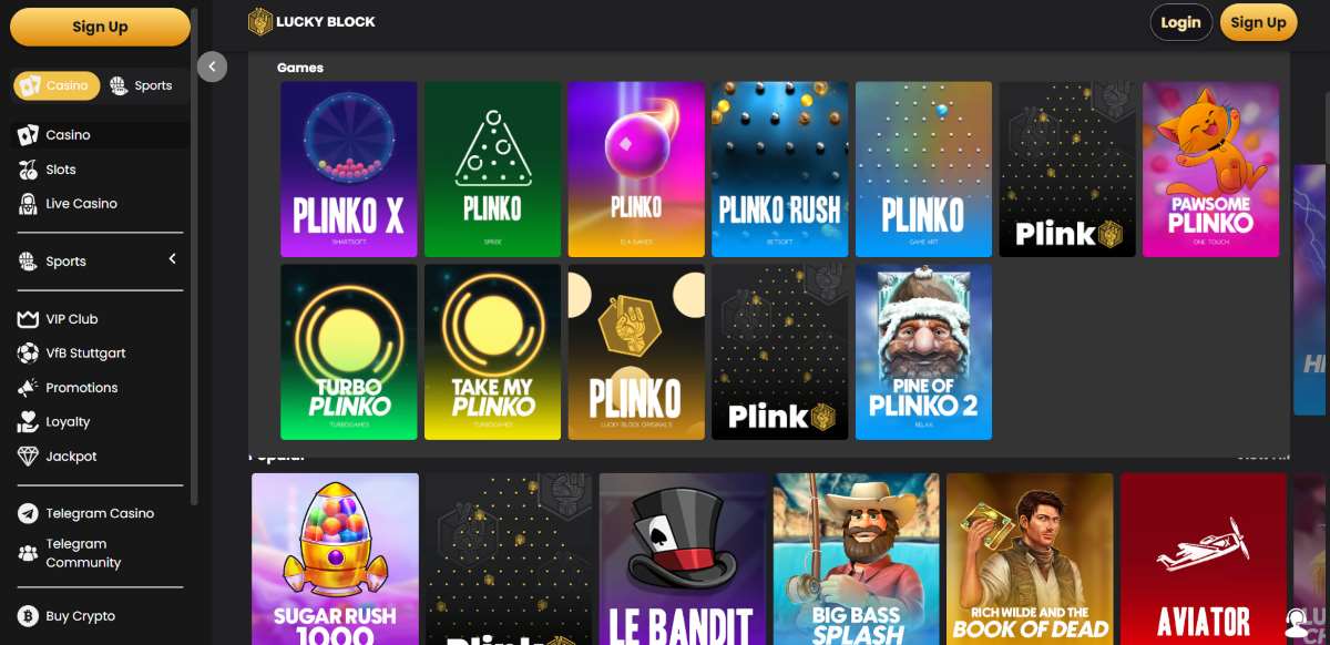 Mejores sitios de apuestas Plinko Lucky Block